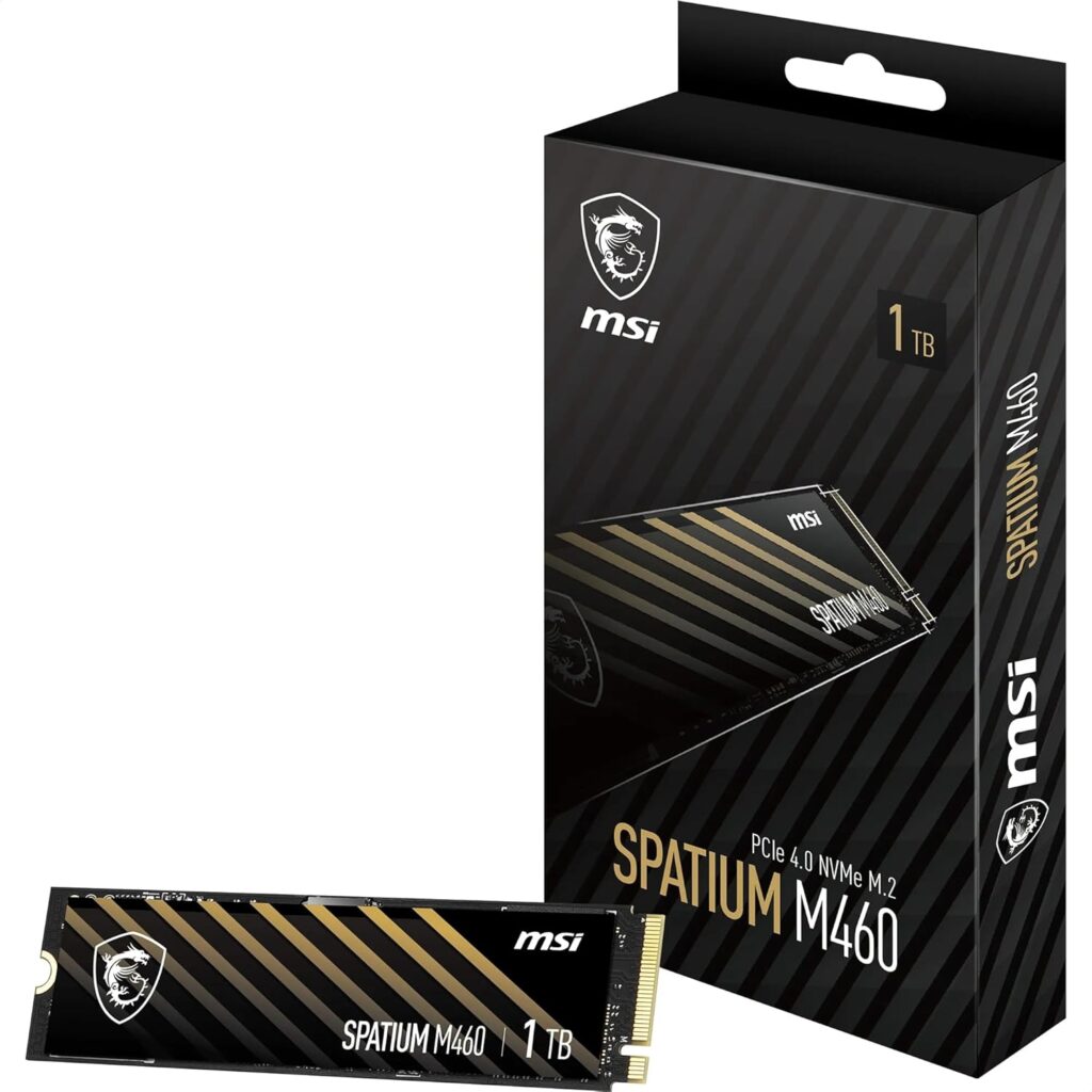 MSI Spatium m460 1TB m2 nvme pcie 4.0